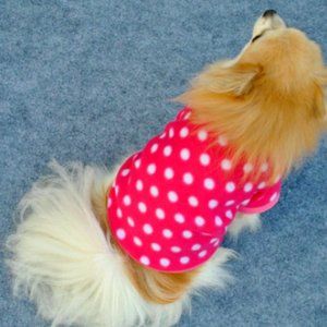 Pink Polka Dot Sweater for Pets